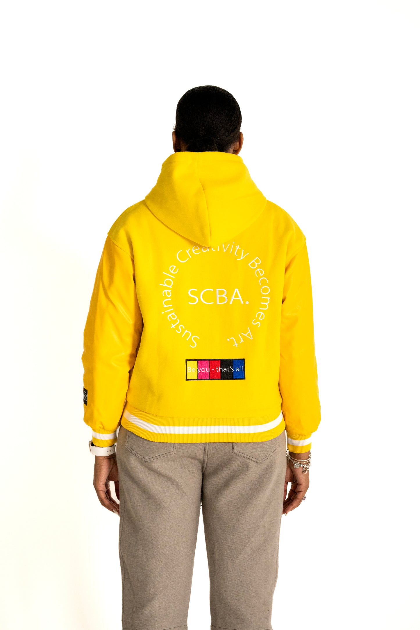 SCBA x Arius Juan Cropped Slim Fit Bomber Jacket (Pre-Made)